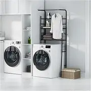 SPXMQSS Washing Machine Storage Unit, Over The Toilet Storage Unit, Bathroom Storage Shelf Open Shelving Freestanding Toilet Space Saver, for Bathroom Laundry Room Balcony 68x26x170cm
