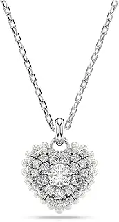 [Swarovski] Idyllia Pendant and Necklace Collection, Flower, Heart and Butterfly, Pink, White or Yellow Crystals in a Rhodium or Gold-Tone Plated Setting
