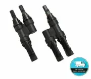 branch connectors 2 way SOLAR PANEL compatible with 4mm solar plugs motorhome RV