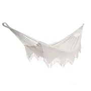 Deluxe Brazilian Style Cotton Hammock (Double) - Natural
