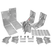 Extreme Max Dock Hardware Kit 90°-Corner, Heavy-Duty Galvanized Finish (1/2