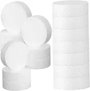 EXAOMBLE 24 Pcs Foam Circles for Crafts High Density Round Foam Discs for Cake Decorating DIY Projects and Decorative Carving Lightweight Strong Construction for Easy Handling