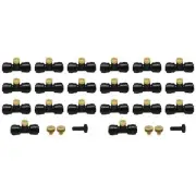Brass and Plastic Misting Nozzles Complete Kit of 20 for All Environments