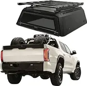 ATATNK Pickup Accessories Steel Truck Bed Rack System Hardtop Topper Truck Tonneau Cover Seal Decked Truck Bed Storage Compatible for Toyota Tundra 4x4