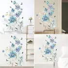 HOT Glass Offices Wall Stickers Decal Ornament Painted Plant Background