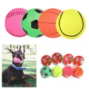 2 Pc Rubber Ball Pet Dog Toy Training Indestructible Chew Play Fetch Bite Toys