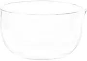 Fenteer High Borosilicate Glass Glass Matcha Bowl with Spout Salad Bowl Teacup Heat Resistant Matcha Set for Kitchen Cold/Hot Water iced Tea Parties, 350ml