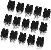 Gnome Making Supplies 24 Sets Artificial Fake Dwarf Beards Faux Moustaches Easy to Use
