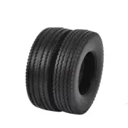 4PCS Rubber Trailer Tires for 1:14 Tamiya Tractor Truck RC Climbing Trailer Car