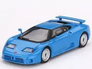 Mini GT 1:64 Diecast Model Car Bugatti EB110 GT Blu Bugatti Blue
