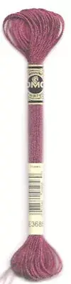 DMC Light Effects Floss, metallic, cross stitch #E3685 - Rosewood