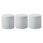3pc Maxwell & Williams Indulgence Porcelain 600ml Canister Set - White