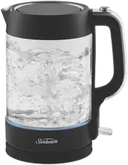 Sunbeam Glass Kettle Dark Canyon Black