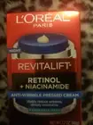 L'oreal Paris Revitalift Pressed Night Cream With Retinol+ Niacinamide 1.7oz