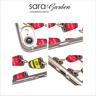 【Sara Garden】客製化 軟殼 蘋果 iPhone7 iphone8 i7 i8 4.7吋 手機殼 保護套 全包邊 掛繩孔 手繪冰淇淋