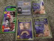 5 Halloween Costume Teeth Crazy Monster Fangs With Blood Vampire Blood Gel