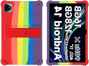 [QYCyu] Case for ALLDOCUBE iPlay 60 Pro 11 inches, Soft Silicone, Shock-Resistant, Cover for ALLDOCUBE iPlay60 Pro, Adjustable Bracket.(Iridescent)