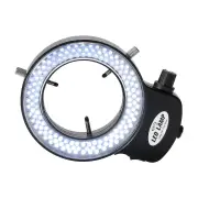 HAYEAR Adjustable 6500K 144 LED Ring Light Illuminator Lamp For Industry Stereo Microscope Lens Camera Magnifier 110V-24