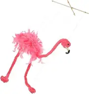 FUNNETOYU Flamingo Marionette Puppet Interactive Animal Design Hand for Creative Puppet with String for Performances for Family Fun and Learning Activities