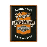 Nostalgic-Art LRG Metal Sign Harley-Davidson Genuine Motorcycles Ribbon 30x40cm