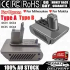AU Battery Adapter for Makita for Milwaukee 18V to for Dyson DC31 DC44 DC35 DC34