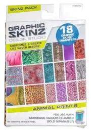 18-Pack Graphic Skinz Transfers Refill Animal Prints Graphic Skinz Design Studio