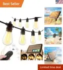 Outdoor Waterproof Solar String Lights 26 LED Dimmable Remote Control