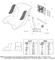 Go Kart Freeline Birel Art Seat Mounting Kit Racing