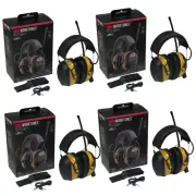(4-Pack) 3M Peltor Worktunes Headphones & Belt Clip for Howard Leight HL-1016730
