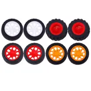 8 Pcs Plastic Wheel Wheels for Car DIY Accessories