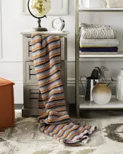 Safavieh Candy Stripe Knit Throw