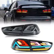 RGB LED Tail Light Assembly for Mitsubishi Lancer EVO X 2008-2018 Rear Lamp Pair (for: Mitsubishi)