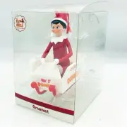 Dunkin Donuts Elf on the Shelf Christmas Ornament 2022 In Munchkin Sleigh