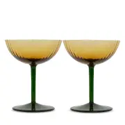 La DoubleJ Champagne Coupe Glasses, Set of 2