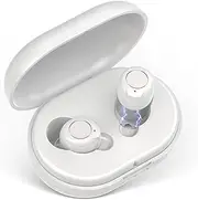 Hearing Aids for Seniors Rechargeable with Intelligence Noise Cancelling, Suitable Crowd with Mild Hearing Loss, Premium Comfort Design Invisible Hearing Amplifiers Noise Reduction（White）
