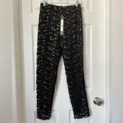 NWT Catherine Malandrino high rise Lace Panel Pant size 8