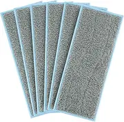 M6 Wet Mopping Pads Washable Compatible with Braava Jet m Series, Reusable Wet Pads for iRobot Braava Jet M6 (6110, 6012, 6112, 6113) Pack of 6
