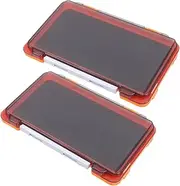 TOKIDNY 2pcs Fishing Hook Storage Box Portable Tackle Organizer for and Hooks Material for Outdoor Fishing Gear and Anglers