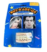 Vintage 1991 Fun World Vampire Character Teeth Halloween Costume Toys R Us