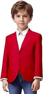 [Yanlu] Boys Suits Blazer Burgundy Slim Fit Boy Suit Coat