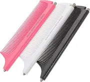 VINTORKY Professional Hair Stylist's Tail Comb Set 3pcs Stretch Pointed Combs Detangler Slick Comb Home Salon Use Random