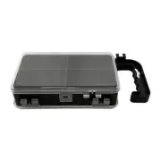 8 Grids Black Fishing Lure Box Fishing Tackle Hooks Organizers Case