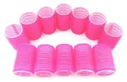 Paquete de 12 rulos para el cabello Jumbo Salon con clips