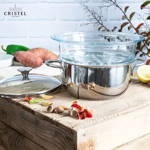 CRISTEL Master專業簡約雙耳握把湯鍋/ 附鍋蓋/ 22cm eslite誠品