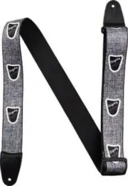 NEW Bigsby Patent Pending Poly Strap With Leather Ends - GRAY, #180-2726-005