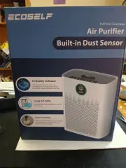 Ecoself HAP-603 True HEPA Air Purifier w/Built-in Dust Sensor. Bright White New