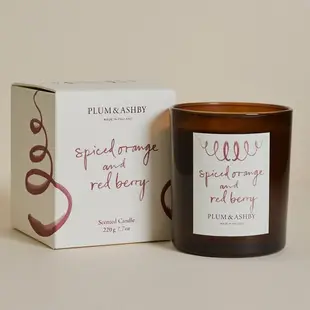 英國製 Plum & Ashby 節慶款 香氛蠟燭 香橙紅莓 廠商直送