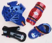 SPARRING PADS - for Taekwondo or Karate - Head, Hands, Feet, Shins