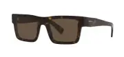 PRADA PR 19WS Dark Havana/Brown (2AU-8C1) Sunglasses