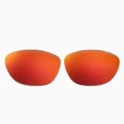 Walleva Polarized Fire Red Replacement Lenses For Oakley Jupiter Sunglasses